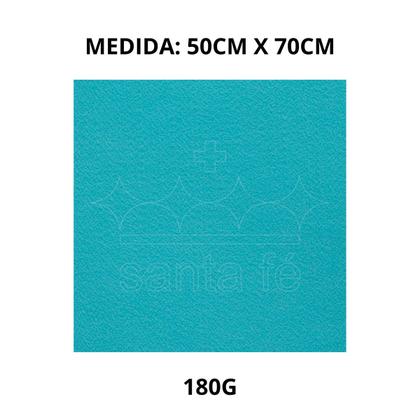 Imagem de Feltro 50cm x 70cm Candy Color Azul Ref 037 180g Santa Fé