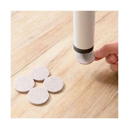 Imagem de Feltro Adesivo 54un protetor Cadeira Sofá Redondo 2,5cm