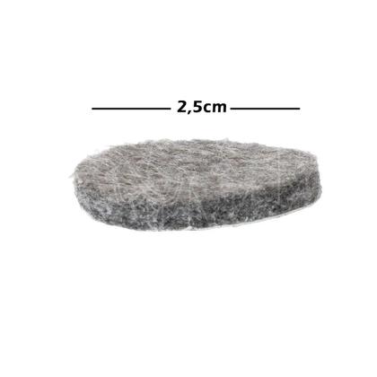 Imagem de Feltro Adesivo 54un protetor Cadeira Sofá Redondo 2,5cm