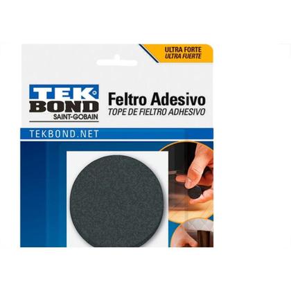 Imagem de Feltro Adesivo Tekbond Redondo 46Mm Com 4 Pecas