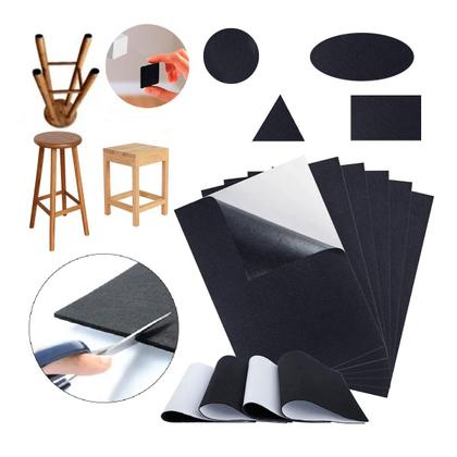 Imagem de Feltro Colante Para Pés Móveis Adesivo Retangular Recorta e Cola  MALUZI