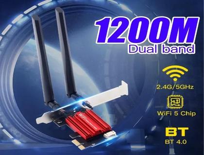 Imagem de FENVI Wi-fi 5 AC1200 2.4g/5ghz, 802.11ac, bluetooth 4.0