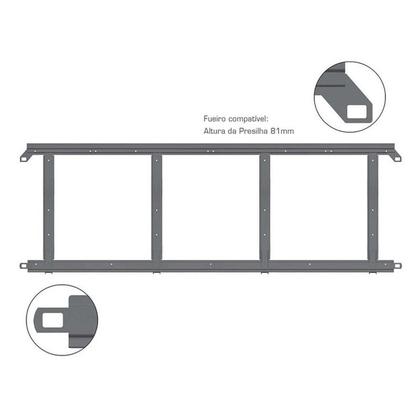 Imagem de Ferragem Tampa Traseira Superior Randon 1000x2430mm