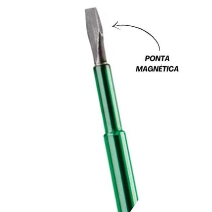 Imagem de Ferramenta Chave De Fenda Isolada 1/8 X 3 Ponta Magnética