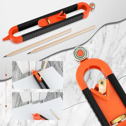 Imagem de Ferramenta Contour Scribe Precise com 2 lápis, conjunto de carpintaria DIY