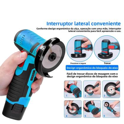 Imagem de Ferramenta De Corte Portátil Para Polimento E Corte, Esmerilhadeira Angular Sem Fio De 12V Para Uso