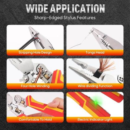 Imagem de Ferramenta de decapagem de fios Yongyoung 8 em 1 1000V Testador de tensão