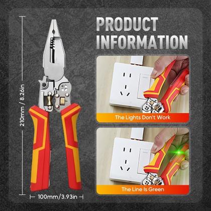 Imagem de Ferramenta de decapagem de fios Yongyoung 8 em 1 1000V Testador de tensão