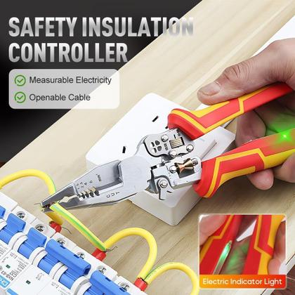 Imagem de Ferramenta de decapagem de fios Yongyoung 8 em 1 1000V Testador de tensão