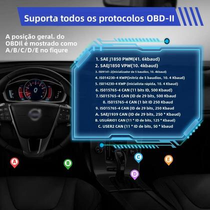 Imagem de Ferramenta De Diagnóstico Automotivo ODB2 Bluetooth Para Android E IOS Vgate iCar pro WIFI 3.0 4.0