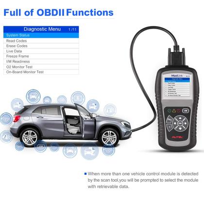 Imagem de Ferramenta de diagnóstico do scanner OBD2 Autel MaxiLink ML519 2025