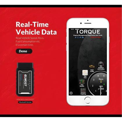 Imagem de Ferramenta de Diagnóstico ELM327 WiFi e Bluetooth V1.5, Chip PIC18F25K80, Chip OBDII, Android e iOS