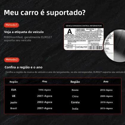Imagem de Ferramenta de Diagnóstico ELM327 WiFi e Bluetooth V1.5, Chip PIC18F25K80, Chip OBDII, Android e iOS