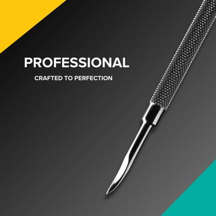 Imagem de Ferramenta de manicure em aço inoxidável Rui Smiths Pro para empurrador de cutículas