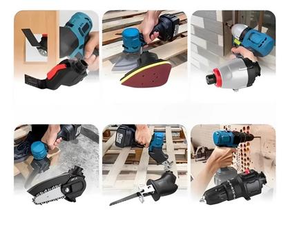 Imagem de Ferramenta Multifuncional 21V Brushless Profissional 16+2 Parafusadeira com 2 Maletas