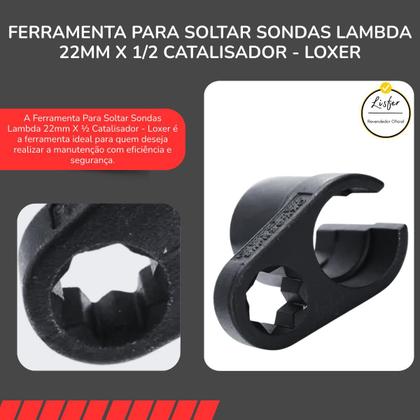 Imagem de Ferramenta P Soltar Sondas Lambda 22mm 1/2 Catalisador Loxer