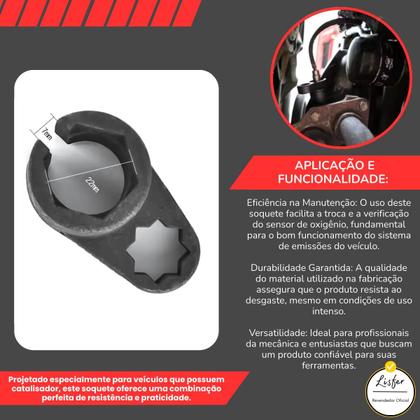 Imagem de Ferramenta P Soltar Sondas Lambda 22mm 1/2 Catalisador Loxer