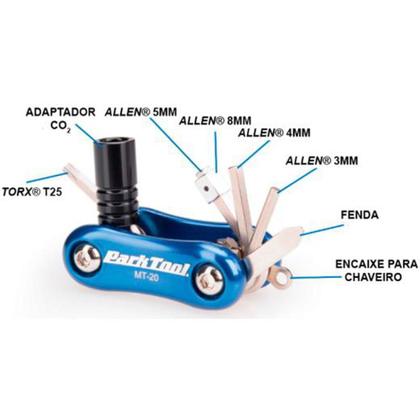 Imagem de Ferramenta Park Tool MT-20 9 Funções