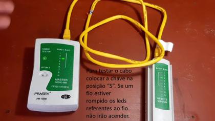 Imagem de Ferramentas Instalação Rede Kit Testador Cabo Lan Rj45 Rj11