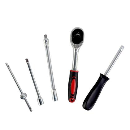 Imagem de Ferramentas Kit 46 Peças Chave Catraca Soquetes Profissional Combinada Maleta