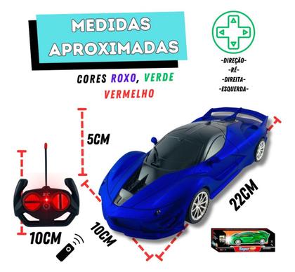 Imagem de Ferrari Carrinho Controle Remoto Recarregável Preto Infantil