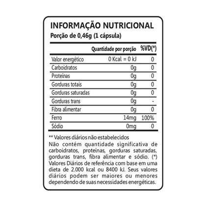 Imagem de Ferro 100% IDR 60 Cápsulas Maxinutri