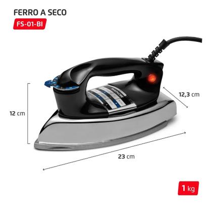 Imagem de Ferro a Seco, Mondial, 1400W- FS-01-BI