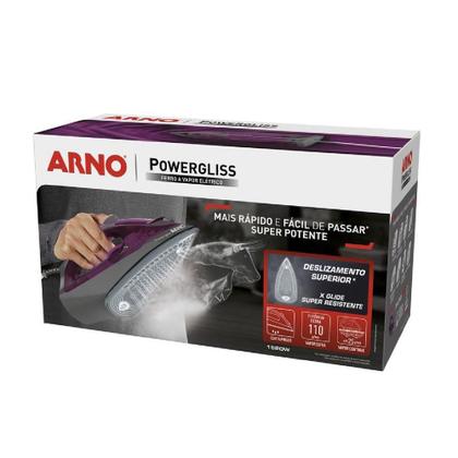 Imagem de Ferro A Vapor Arno Powergliss Base Xglide Fpo1 Roxo