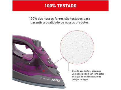 Imagem de Ferro a Vapor Arno Powergliss com Base XGlide