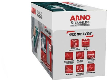 Imagem de Ferro a Vapor Arno Steamgliss Base Antiaderente FSGP
