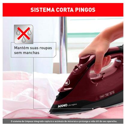 Imagem de Ferro a Vapor Arno Ultragliss 67 com Base Durilium Airglidea - FMV