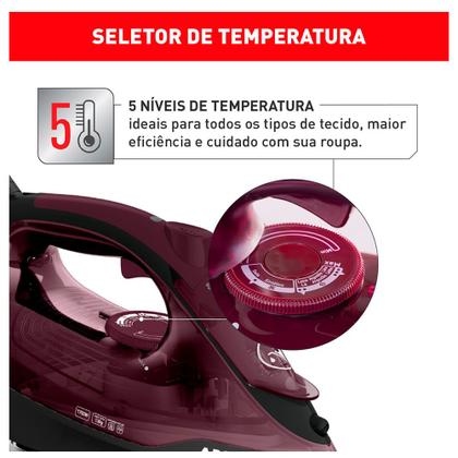 Imagem de Ferro a Vapor Arno Ultragliss 67 com Base Durilium Airglidea - FMV