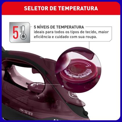 Imagem de Ferro A Vapor Arno Ultragliss Base Durilium Airglide Fmv 127