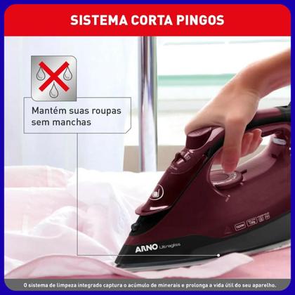 Imagem de Ferro A Vapor Arno Ultragliss Base Durilium Airglide Fmv 127