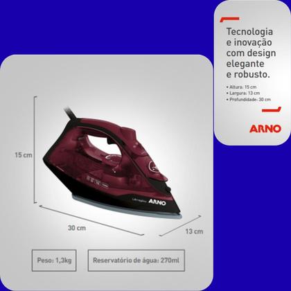 Imagem de Ferro A Vapor Arno Ultragliss Base Durilium Airglide Fmv 127