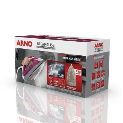 Imagem de Ferro A Vapor Elétrico Arno Steamgliss Fsgc