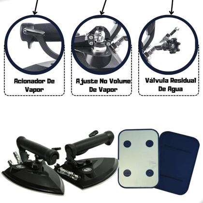 Imagem de Ferro A Vapor Para Caldeira Sem Resistência Lanmax E Sapata