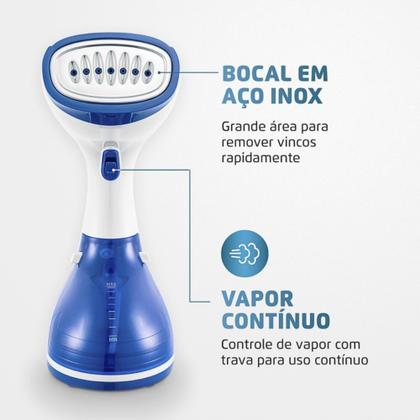 Imagem de Ferro a Vapor Portátil De Roupa Passadeira Sofá Curtinas Vaporizador Elétrico 110v 1100w