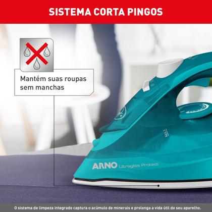 Imagem de Ferro A Vapor Ultragliss Com Base Durilium Airglide Fup1 Cor Azul-turquesa