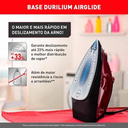 Imagem de Ferro a Vapor Ultragliss FMV Arno Vinho 220V