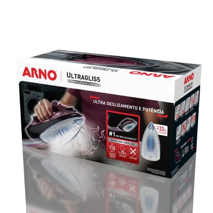 Imagem de Ferro de Passar a Vapor Arno Ultragliss Base Durilium Airglide FMV 1520W