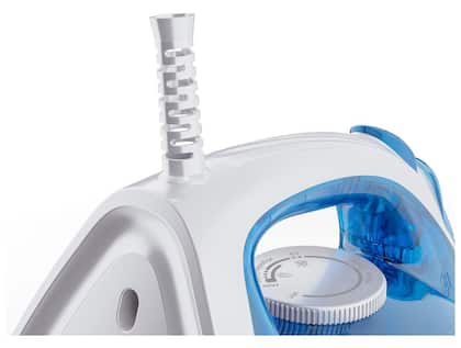 Imagem de Ferro de Passar a Vapor Britânia 210ml Base Antiaderente BFV07 - Azul/Branco