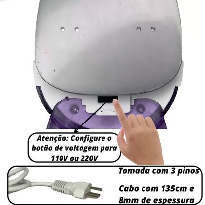 Imagem de Ferro de passar a vapor Lanmax Viagem LM-716 cor roxo - LM-716