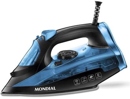 Imagem de Ferro de Passar a Vapor Mondial Ultra Turbo 2000w  Preto azul 127V
