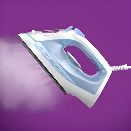 Imagem de Ferro de Passar a Vapor Philips Walita Dst1050 Série 1000 1700w Azul e Branco