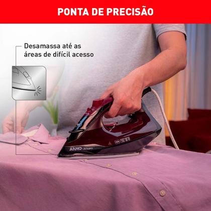 Imagem de Ferro De Passar a Vapor Ultragliss Arno FMV Vinho 220V