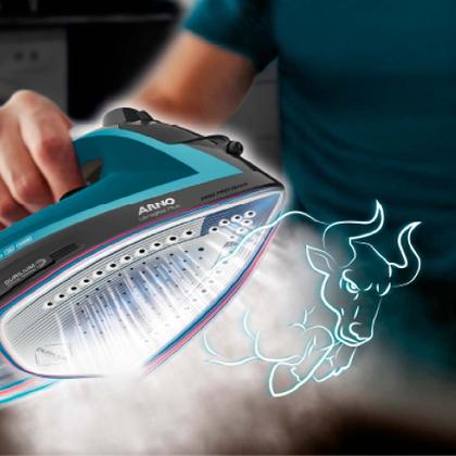 Imagem de Ferro De Passar a Vapor Ultragliss Plus Arno FMY Azul 127V