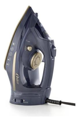 Imagem de Ferro De Passar Oster A Vapor Sem E Com Fio Base Cerâmica Azul 220v