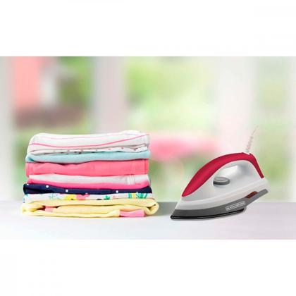 Imagem de Ferro de Passar Roupa a Seco Black + Decker Antiaderente 127V 1000w Vermelho