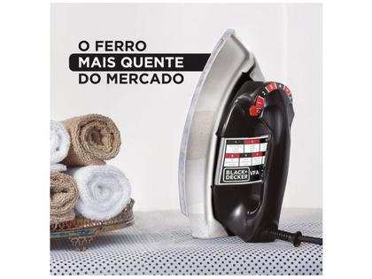 Imagem de Ferro de Passar Roupa a Seco Black&Decker VFA-1110 Preto